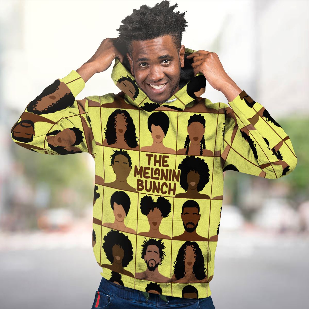 The Melanin Bunch All-over Hoodie Hoodie Tianci 