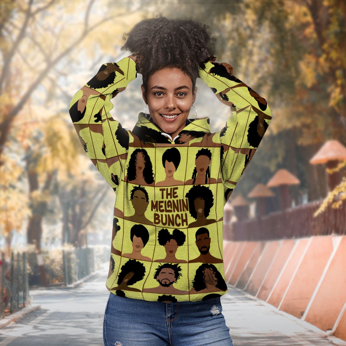 The Melanin Bunch All-over Hoodie Hoodie Tianci 