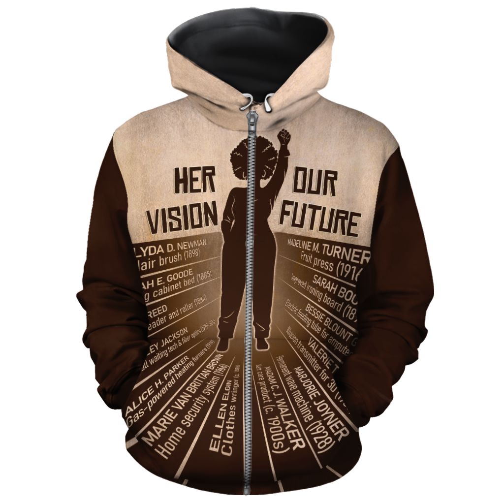 Her Vision Our Future All-over Hoodie Hoodie Tianci Zip S 