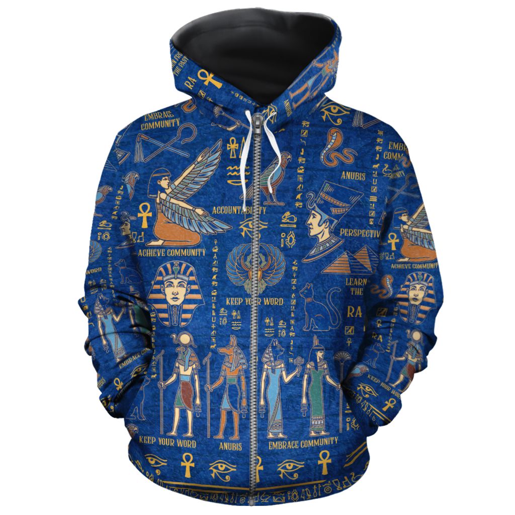 Echoes of Kemet All-over Hoodie Hoodie Tianci Zip S 