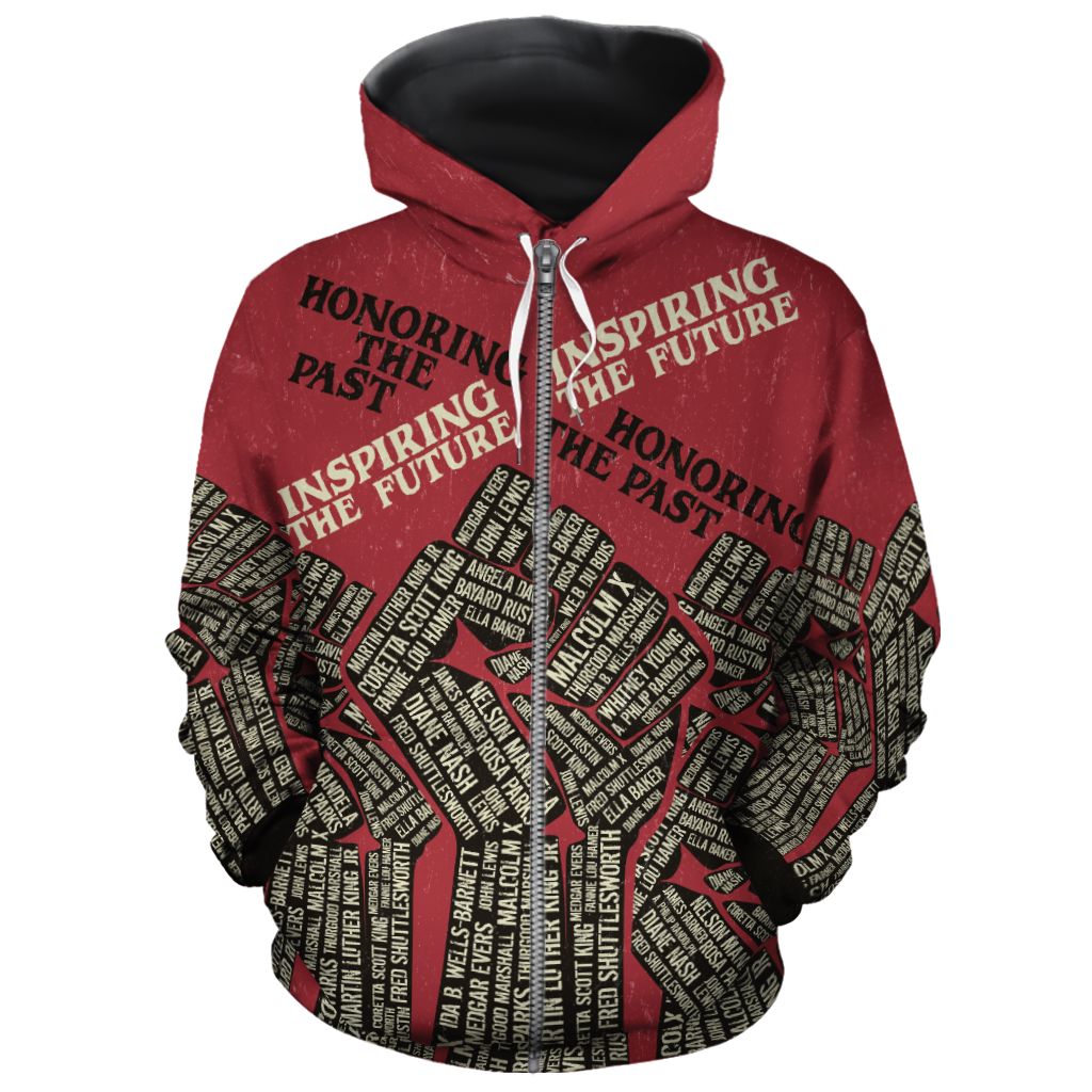 Honoring The Past Inspiring The Future All-over Hoodie Hoodie Tianci Zip S 