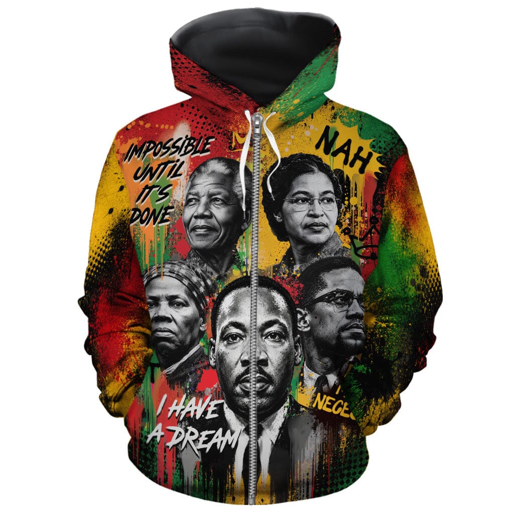 Voices of the Movement All-over Hoodie Hoodie Tianci Zip S 
