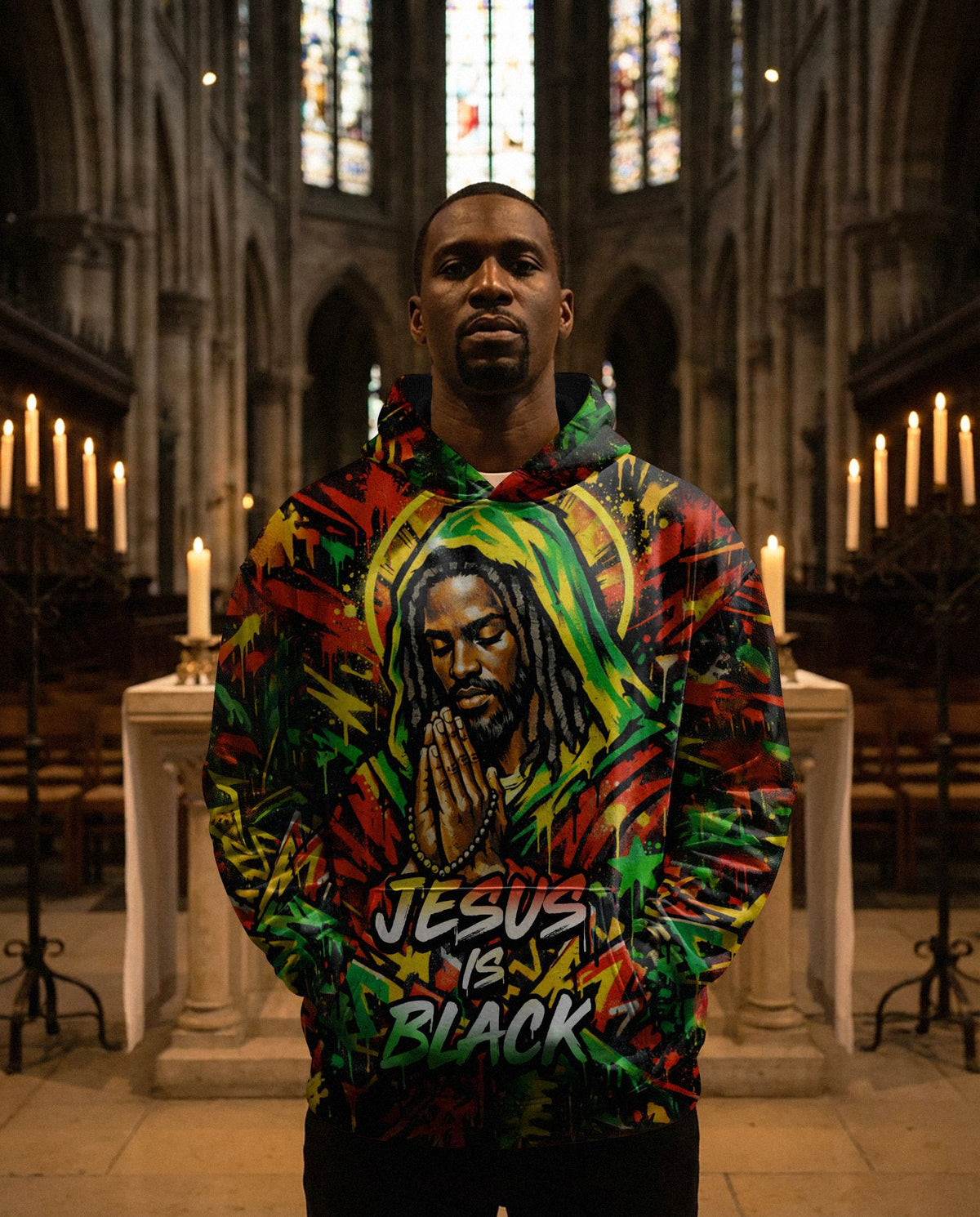 Jesus Is Black All-over Hoodie Hoodie Tianci 