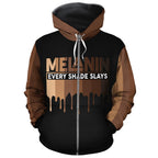 Every Shade Slays Melanin All-over Hoodie Hoodie Tianci Zip S 