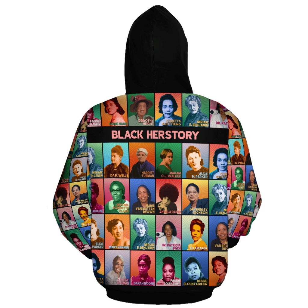 Black Herstory All-over Hoodie Hoodie Tianci 