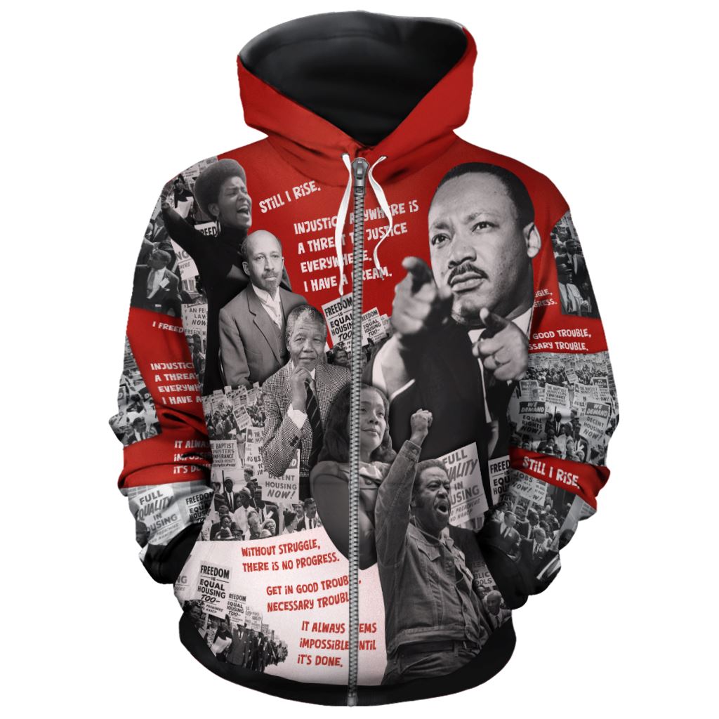Portraits of Power All-over Hoodie Hoodie Tianci Zip S 