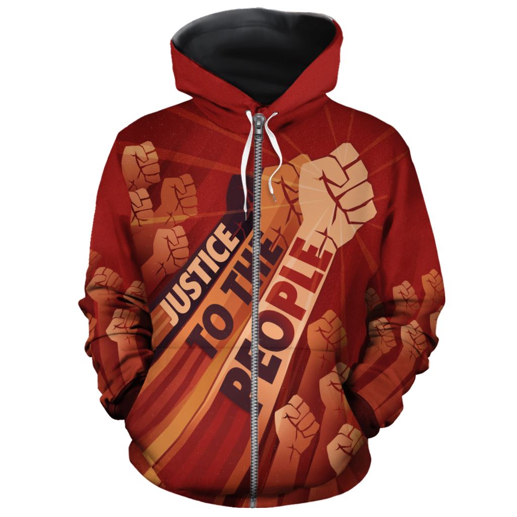 Justice To The People All-over Hoodie Hoodie Tianci Zip S 