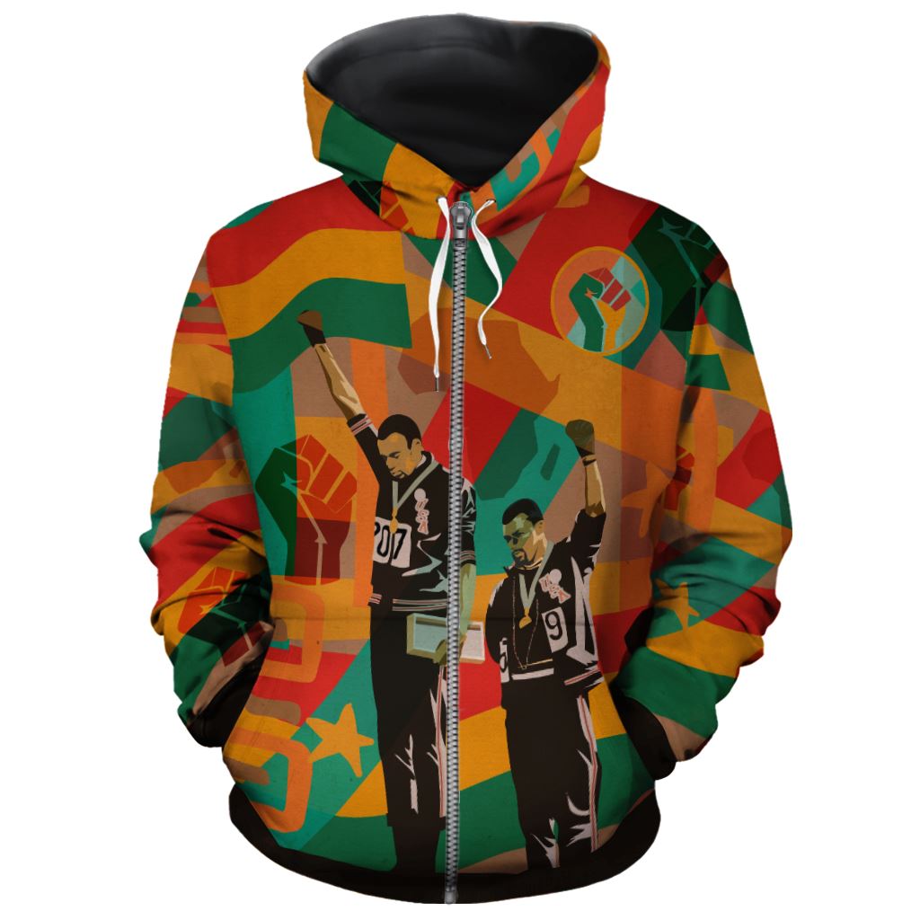 Fists of Freedom All-over Hoodie Hoodie Tianci Zip S 