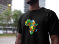 Africa Map Embroidered T-shirt Embroidered T-shirt Hubfulfill 