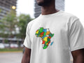 Africa Map Embroidered T-shirt Embroidered T-shirt Hubfulfill 