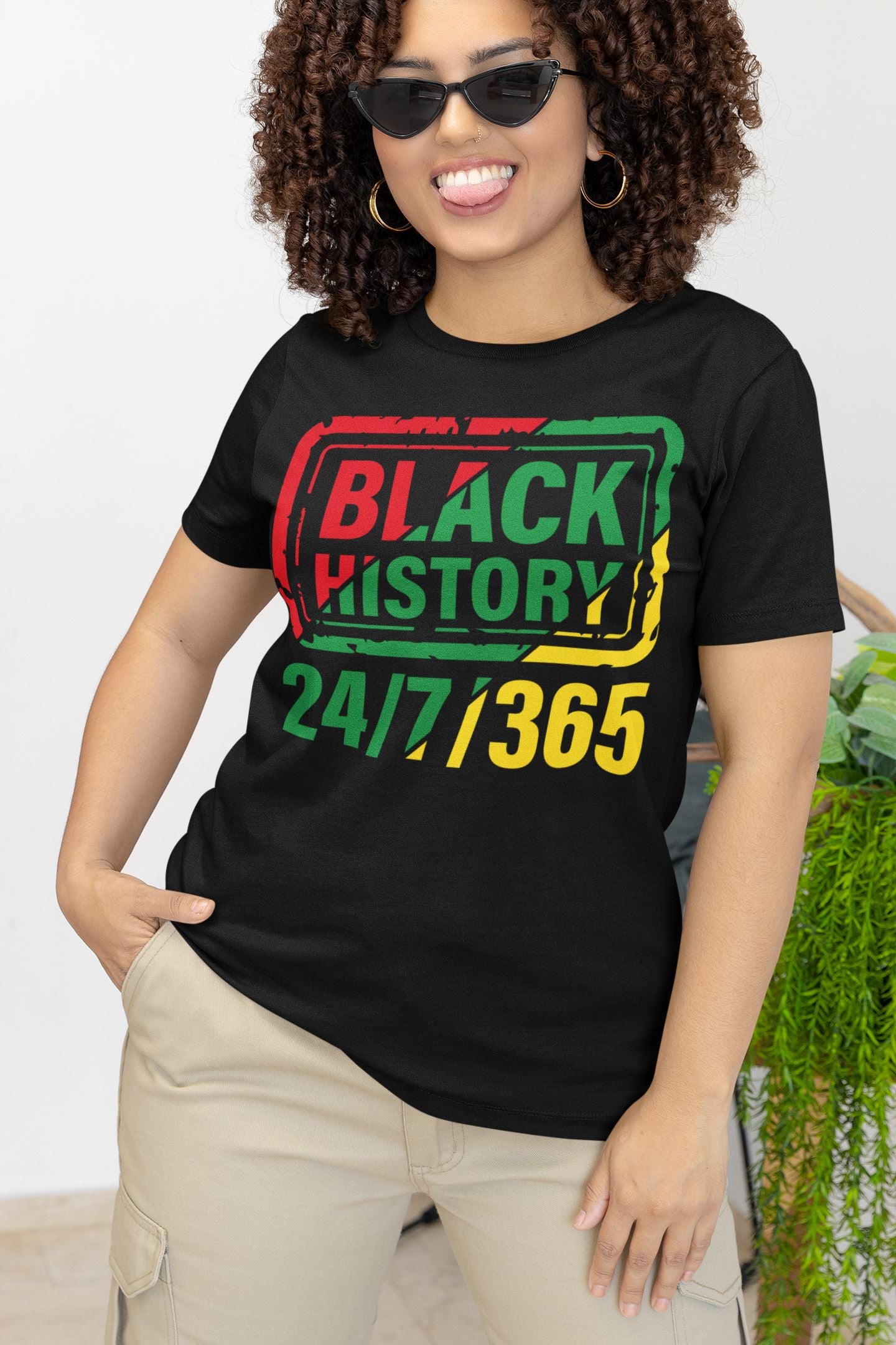 Black History Is 24/7/365 T-Shirt Apparel Gearment 