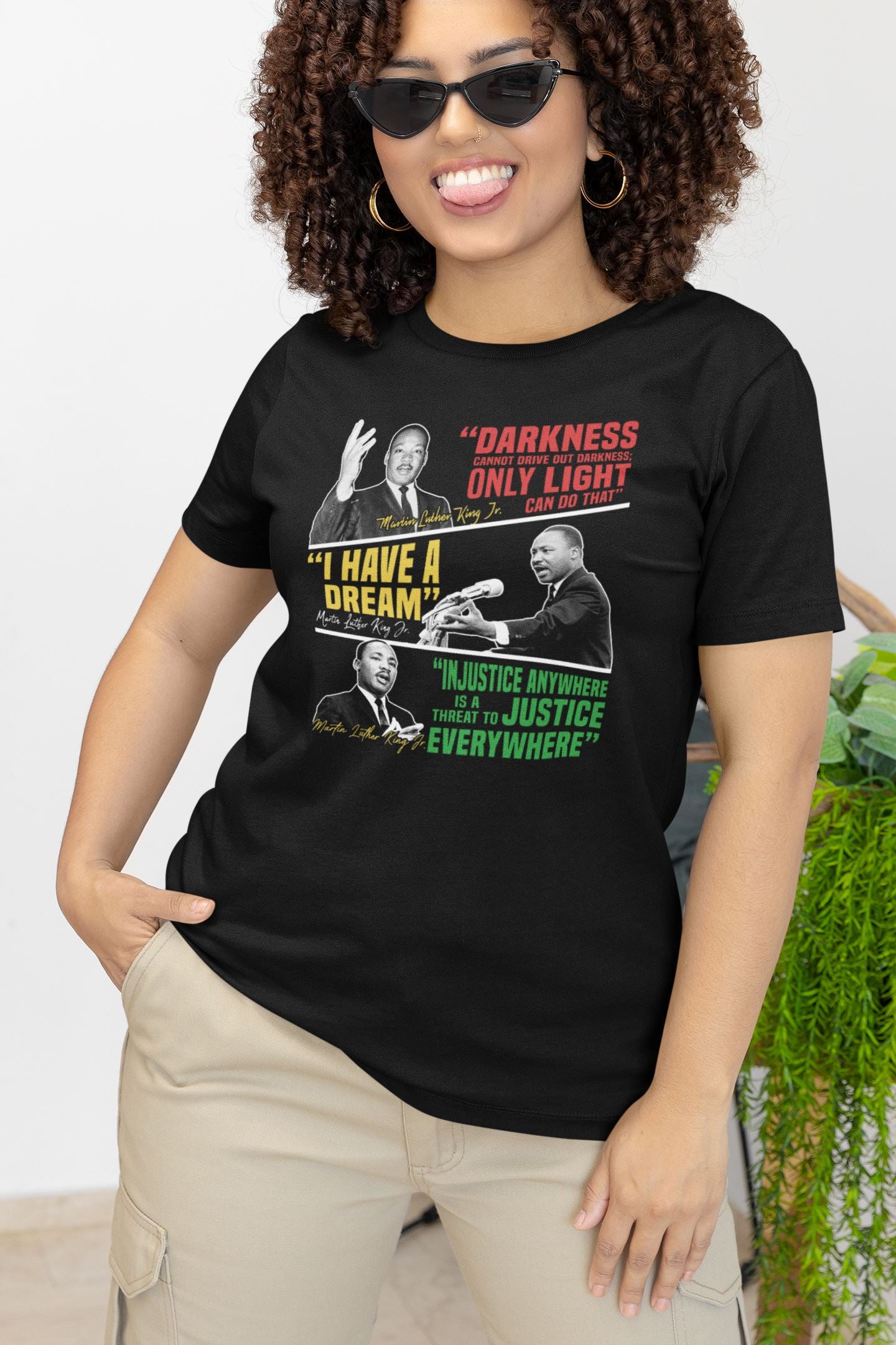Powerful & Inspired MLK Quotes T-shirt Apparel Gearment 