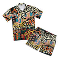 African Patchwork 2 Hawaiian Shirt And Shorts Set Hawaiian Shirt And Shorts Set Tianci 