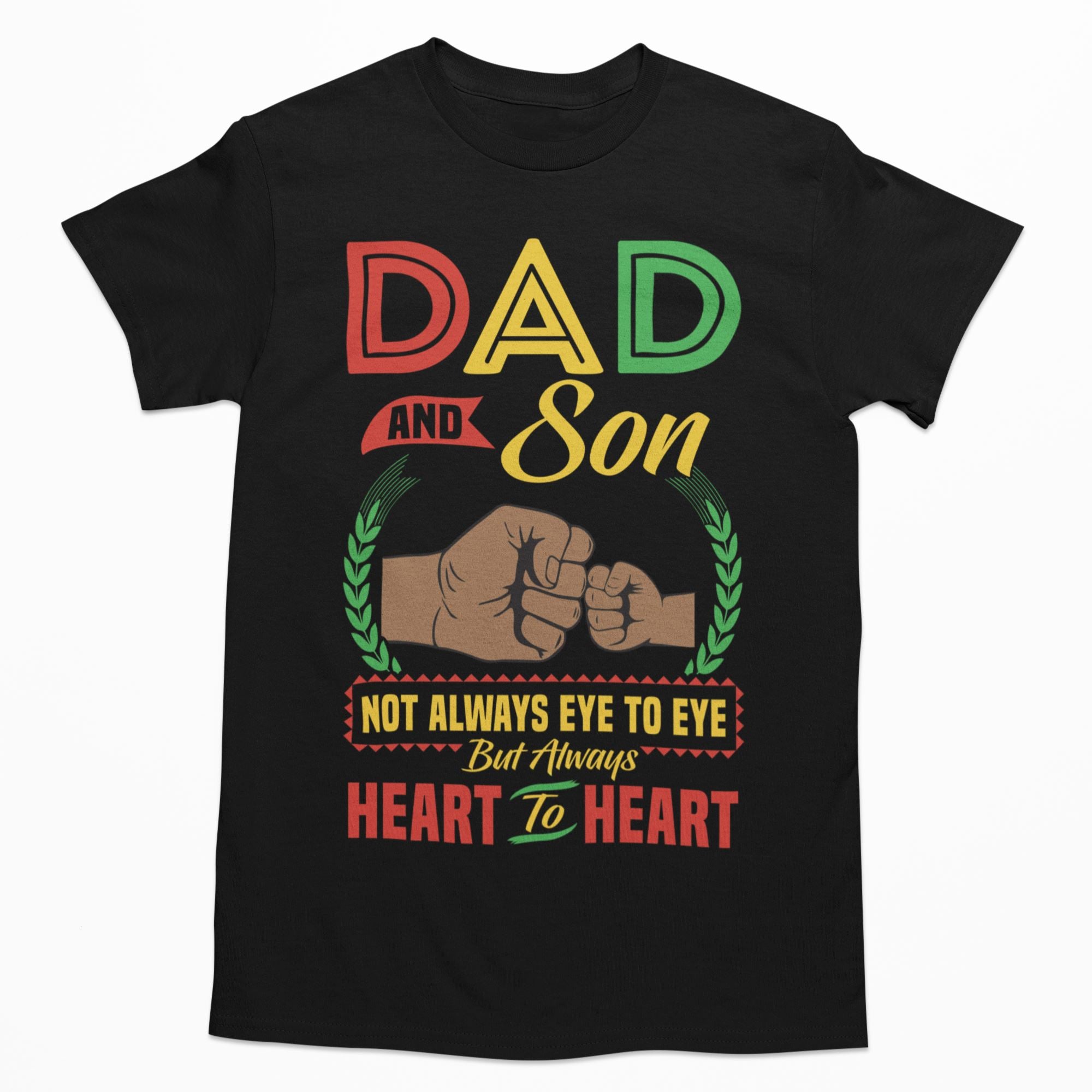Dad And Son Heart To Heart T-Shirt Apparel Gearment 