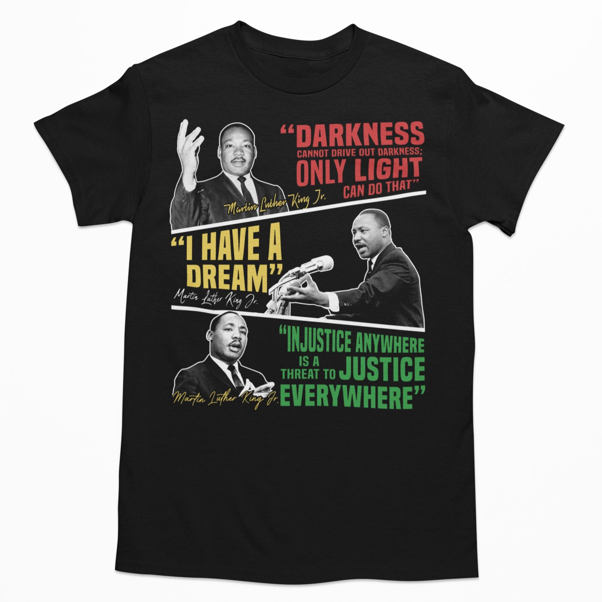 Powerful & Inspired MLK Quotes T-shirt Apparel Gearment 
