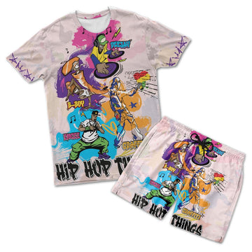 4 Elements Of Hip Hop T-shirt and Short Set Tee Shorts Set Tianci 