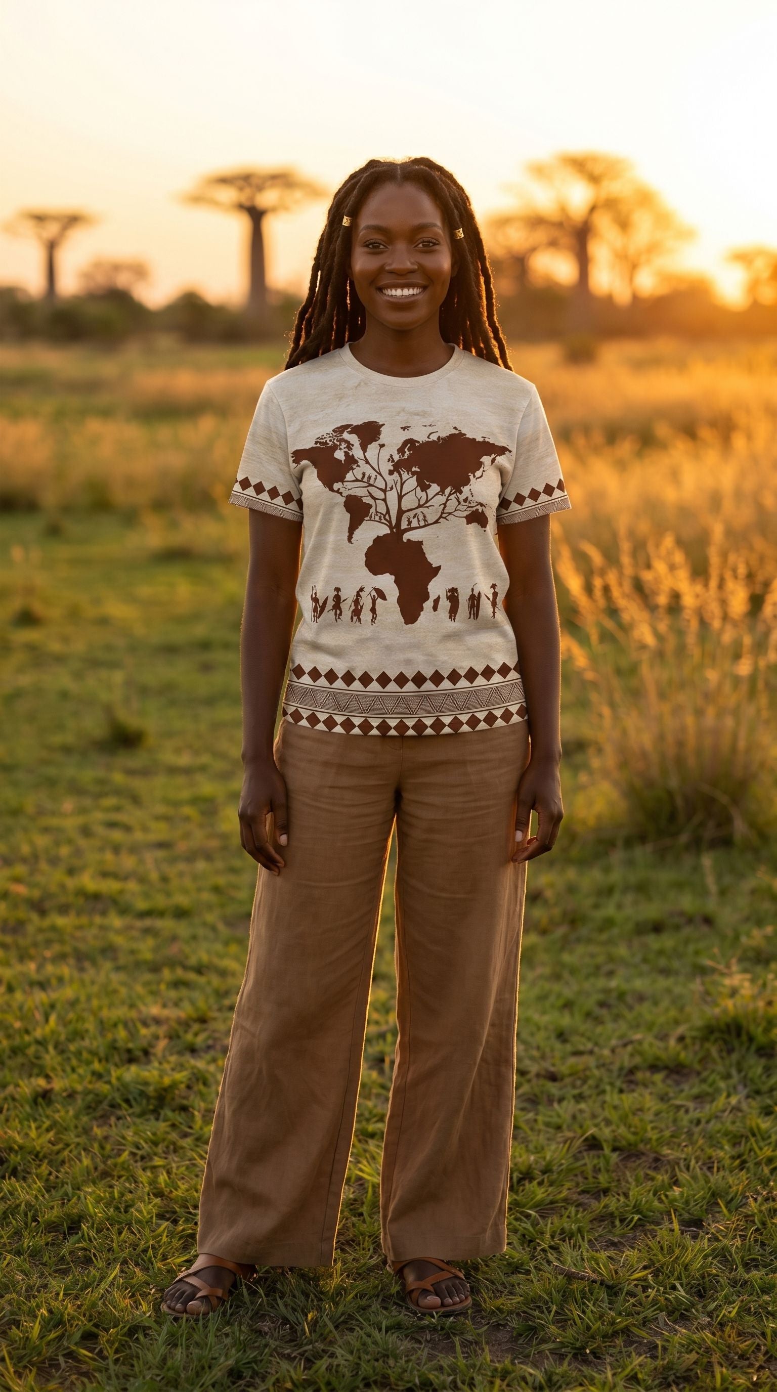 Root Africa T-shirt 1 – Melaninful