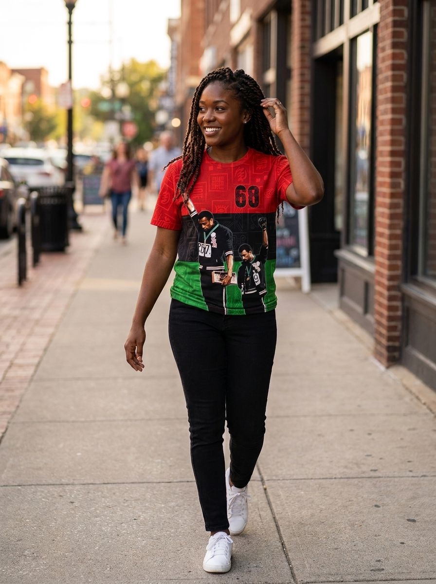 68 Olympics T-shirt | African American Clothing – Melaninful