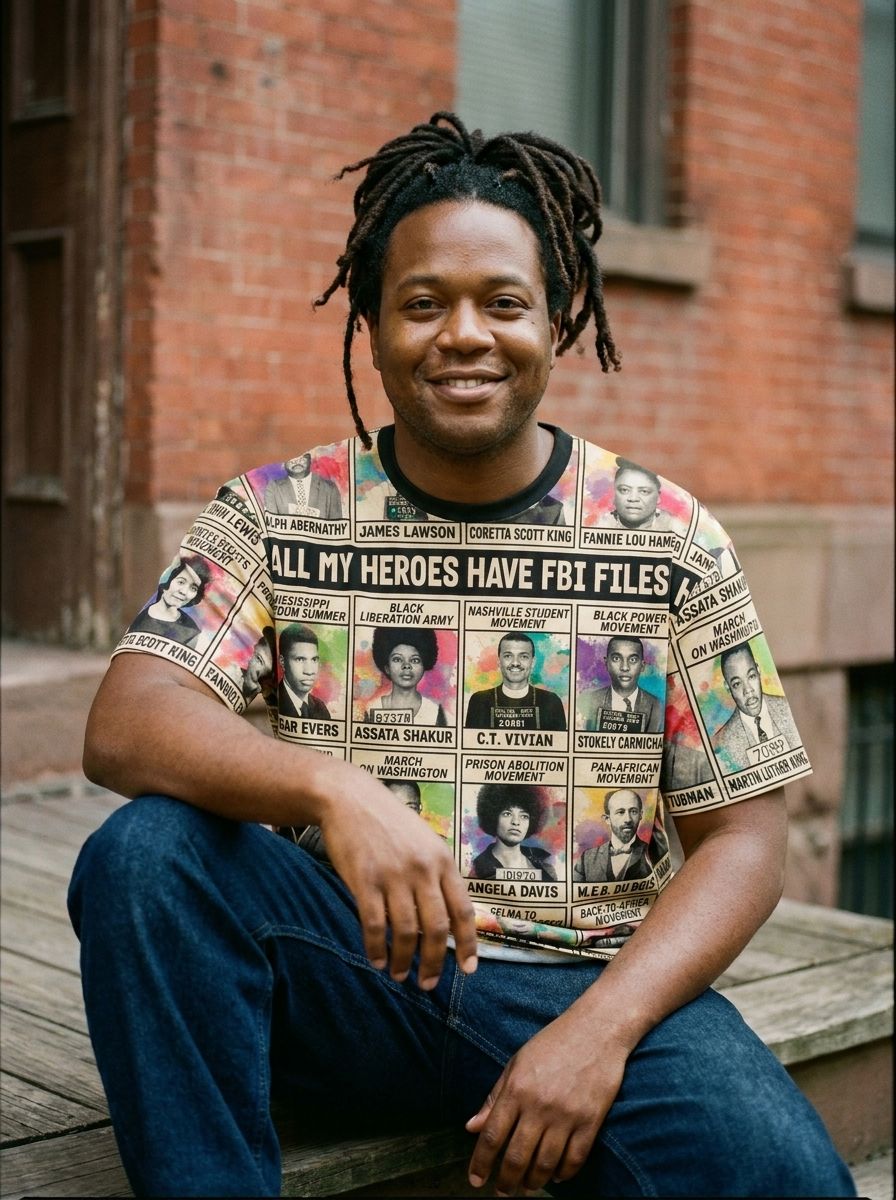 All My Heroes Have FBI Files T-shirt AOP Tee Tianci 