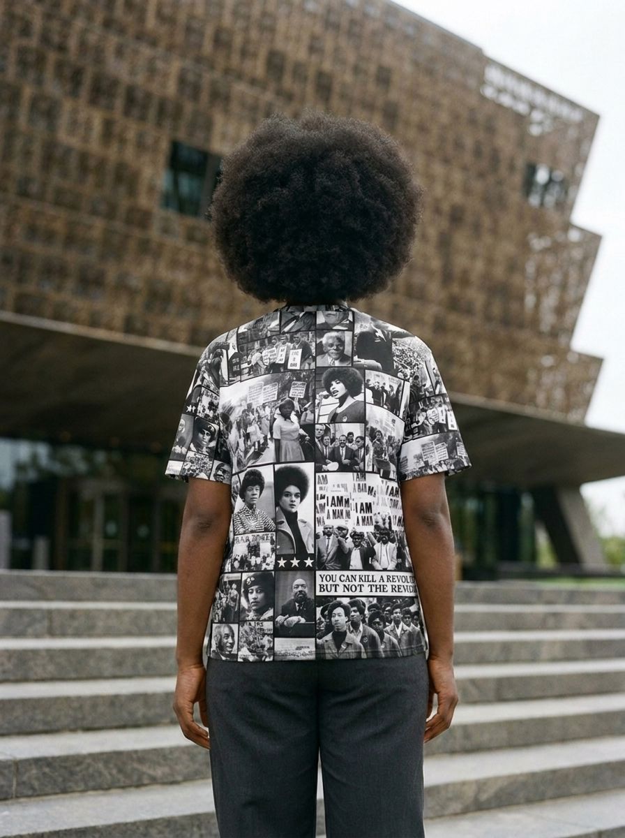 Black Power Image T-shirt AOP Tee Tianci 