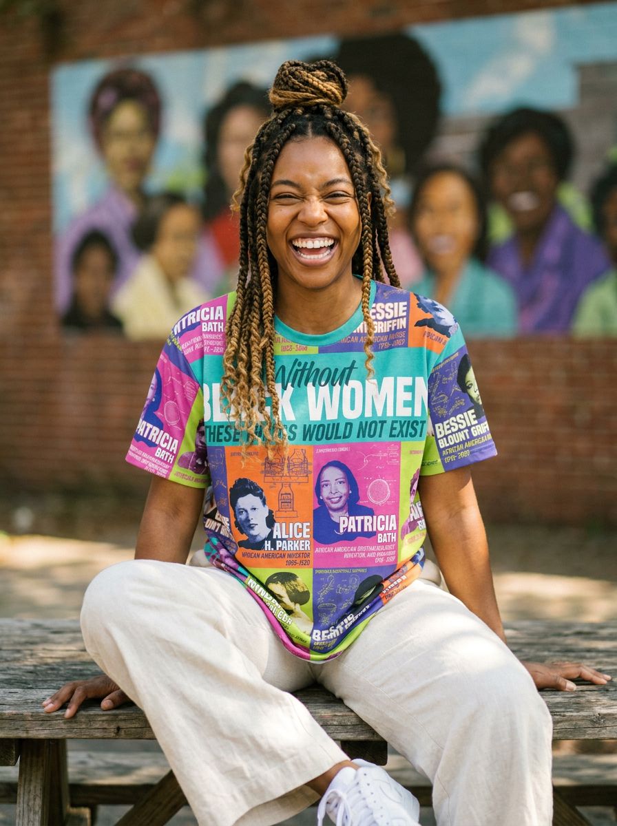 African Women Inventors T-shirt AOP Tee Tianci 