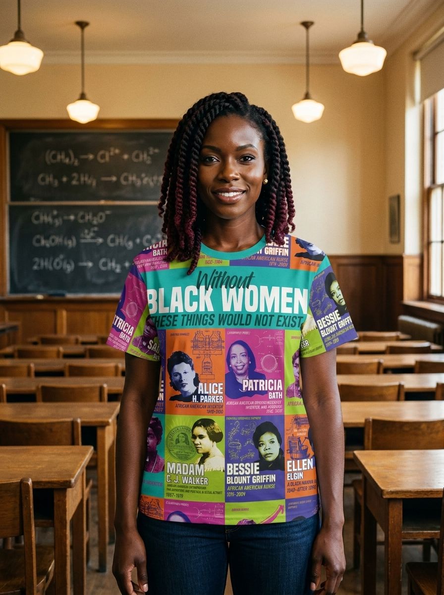 African Women Inventors T-shirt AOP Tee Tianci 