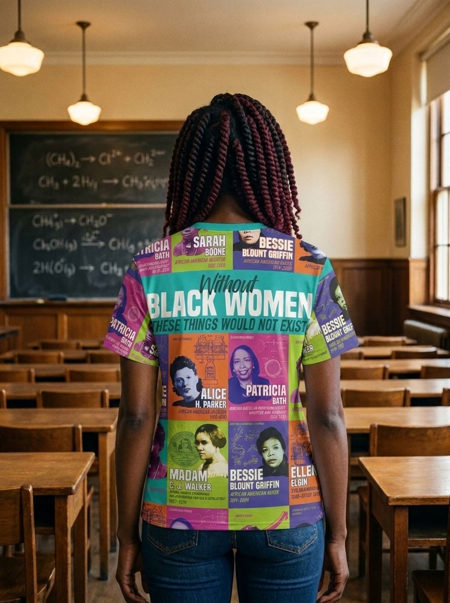 African Women Inventors T-shirt AOP Tee Tianci 