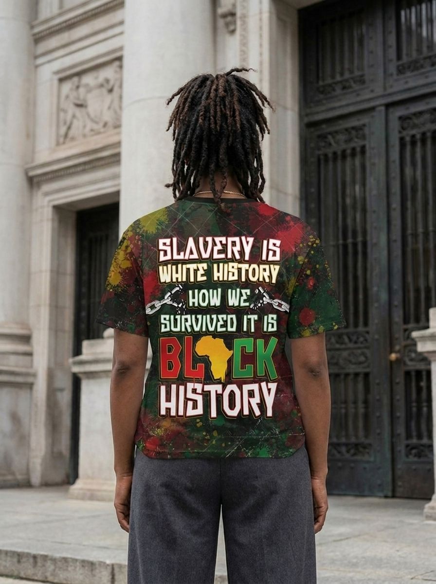 Slavery Is White History T-shirt AOP Tee Tianci 
