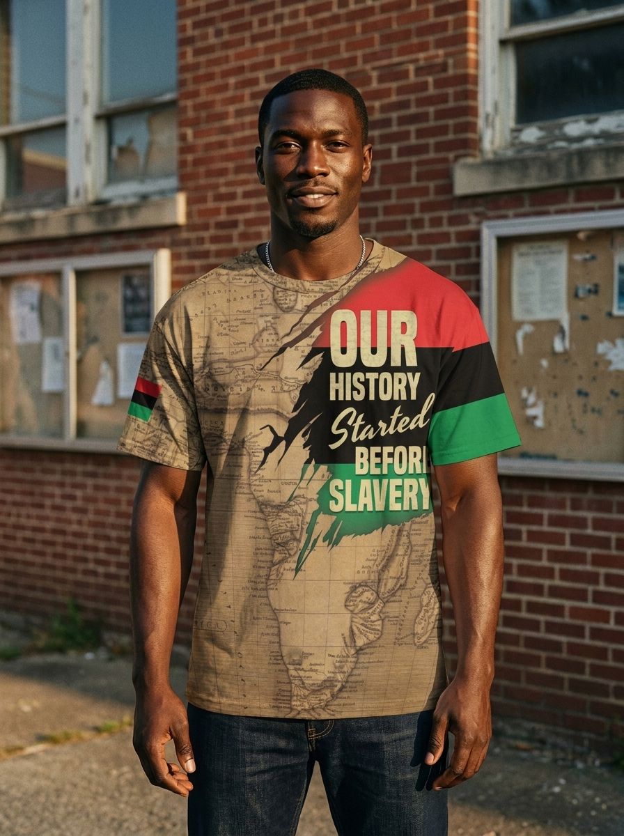 Power African T-shirt AOP Tee Tianci 