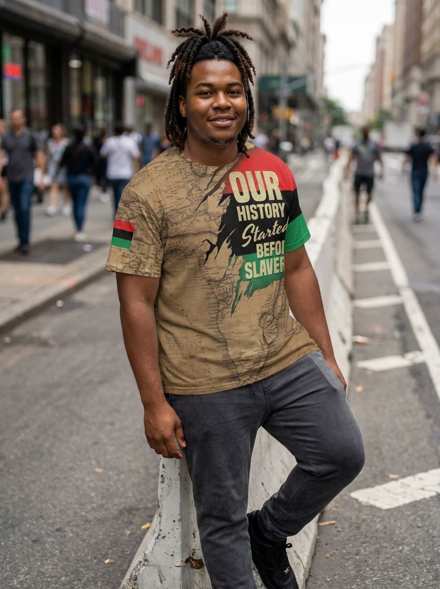 Power African T-shirt AOP Tee Tianci 