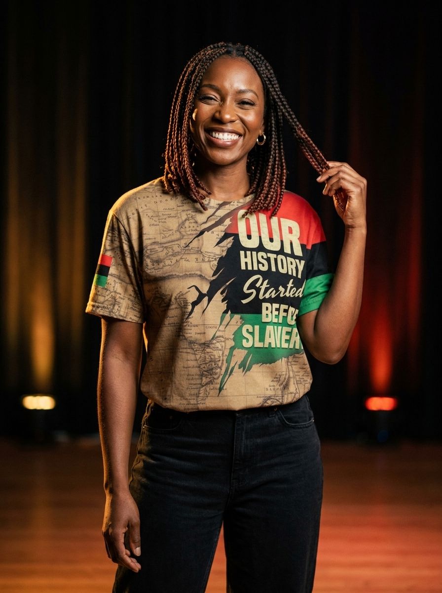 Power African T-shirt AOP Tee Tianci 