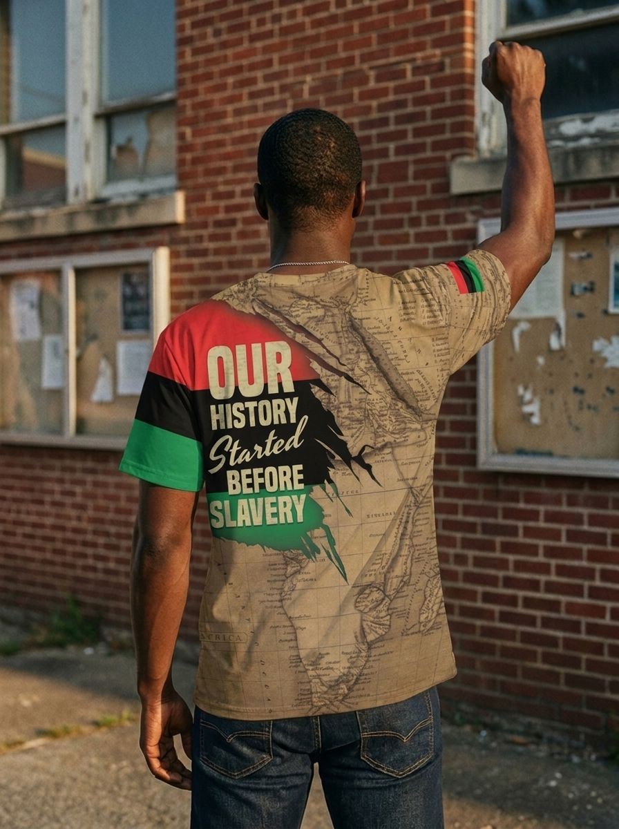 Power African T-shirt AOP Tee Tianci 