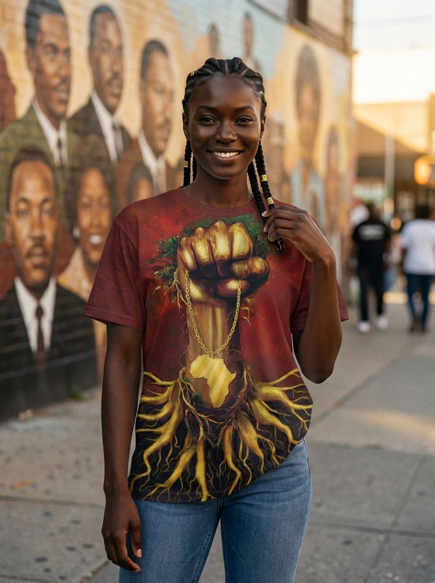 Roots Of The Fist T-shirt AOP Tee Tianci 