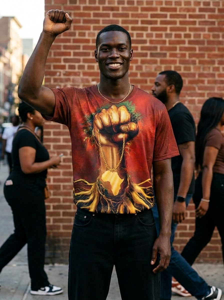 Roots Of The Fist T-shirt AOP Tee Tianci 