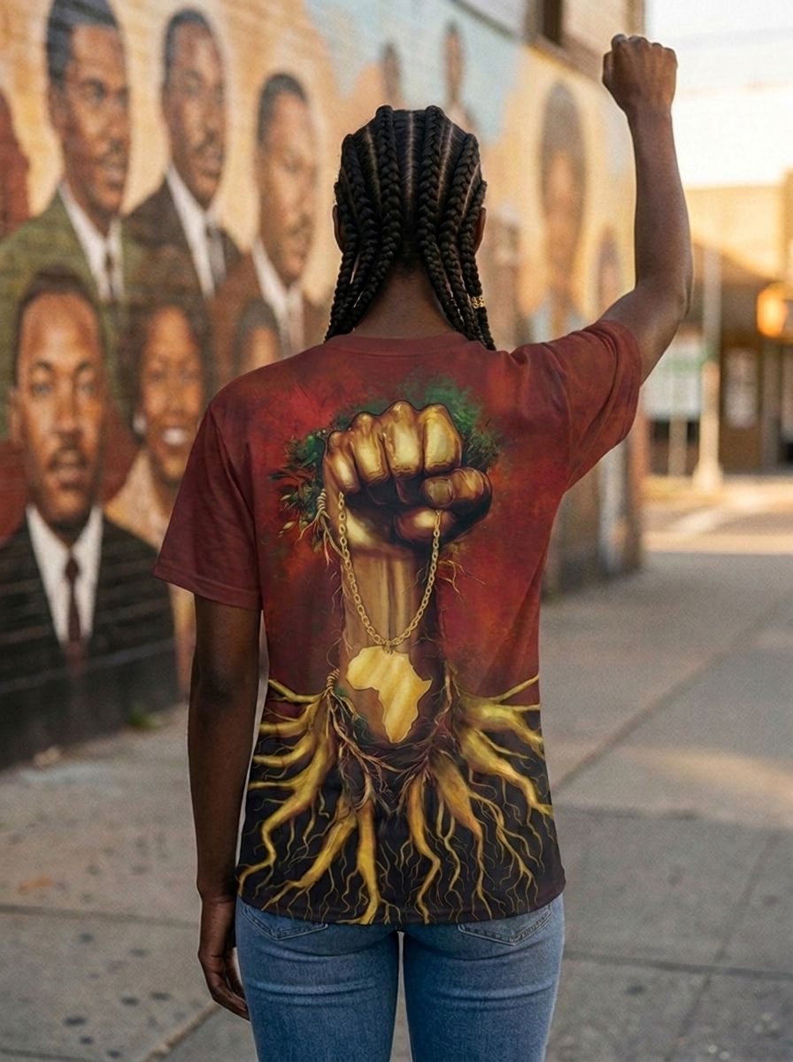 Roots Of The Fist T-shirt AOP Tee Tianci 
