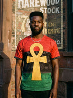 Pan African Ankh T-shirt AOP Tee Tianci 