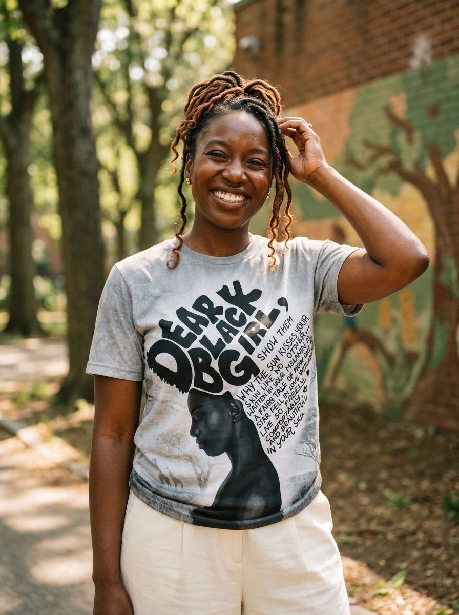 Dear Black Girl T-shirt AOP Tee Tianci 