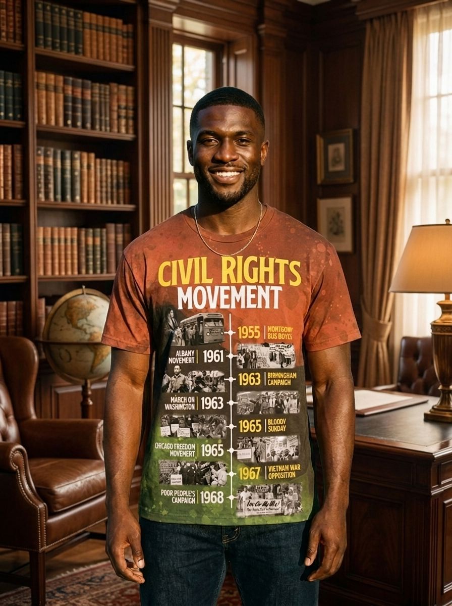 Civil Rights Movement T-shirt AOP Tee Tianci 