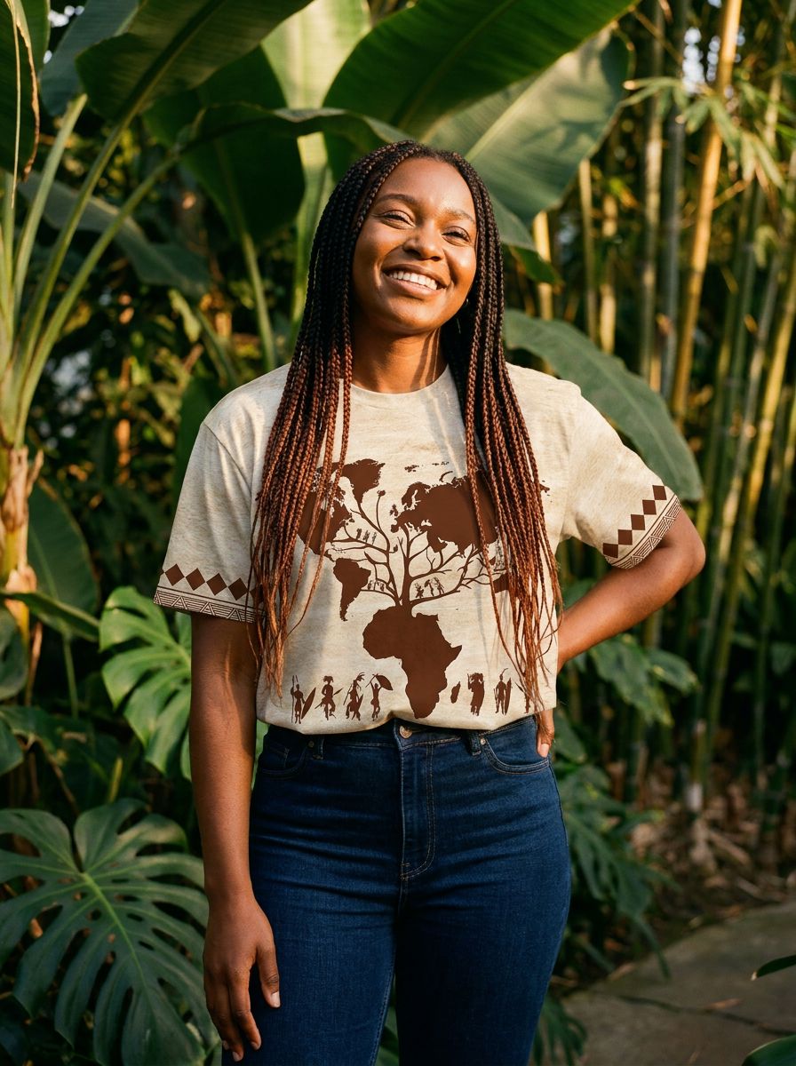 Root Africa T-shirt 1 – Melaninful