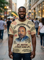 Martin Luther King The Leader 2 T-shirt AOP Tee Tianci 