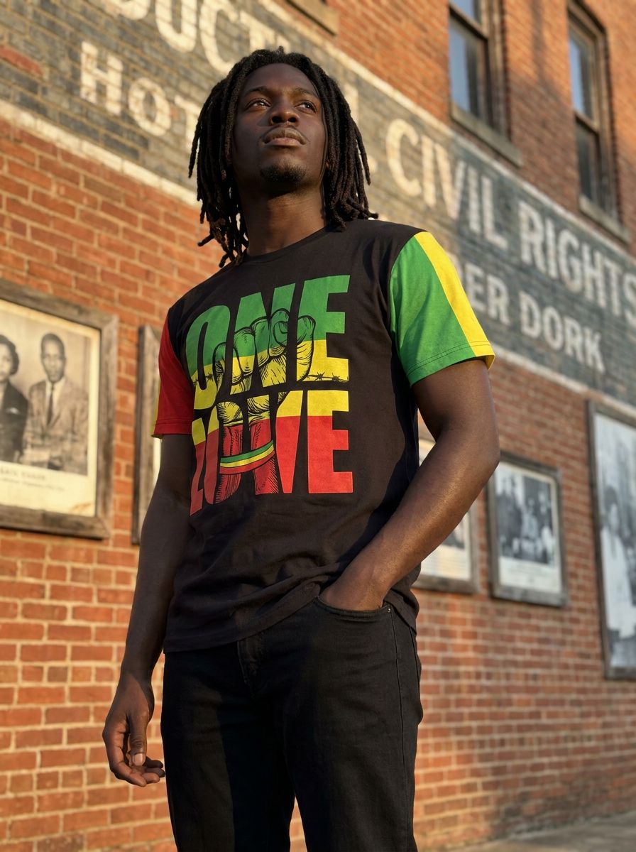 Reggae One Love T-shirt AOP Tee Tianci 