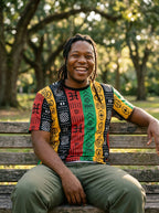 African Symbols In Pan African Colors T-Shirt AOP Tee Tianci 
