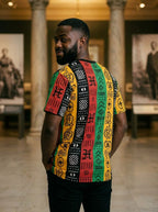 African Symbols In Pan African Colors T-Shirt AOP Tee Tianci 