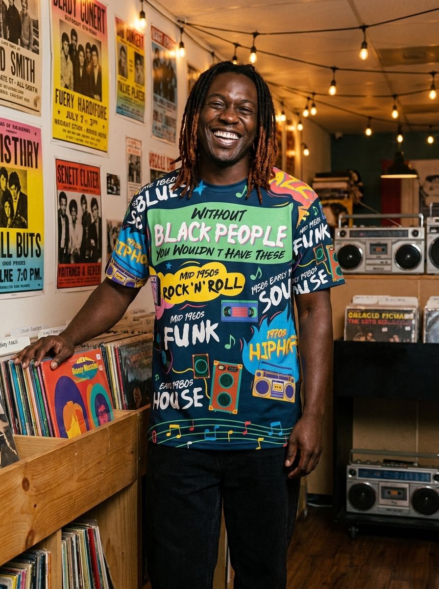 Music That Makes Us Proud T-shirt AOP Tee Tianci 
