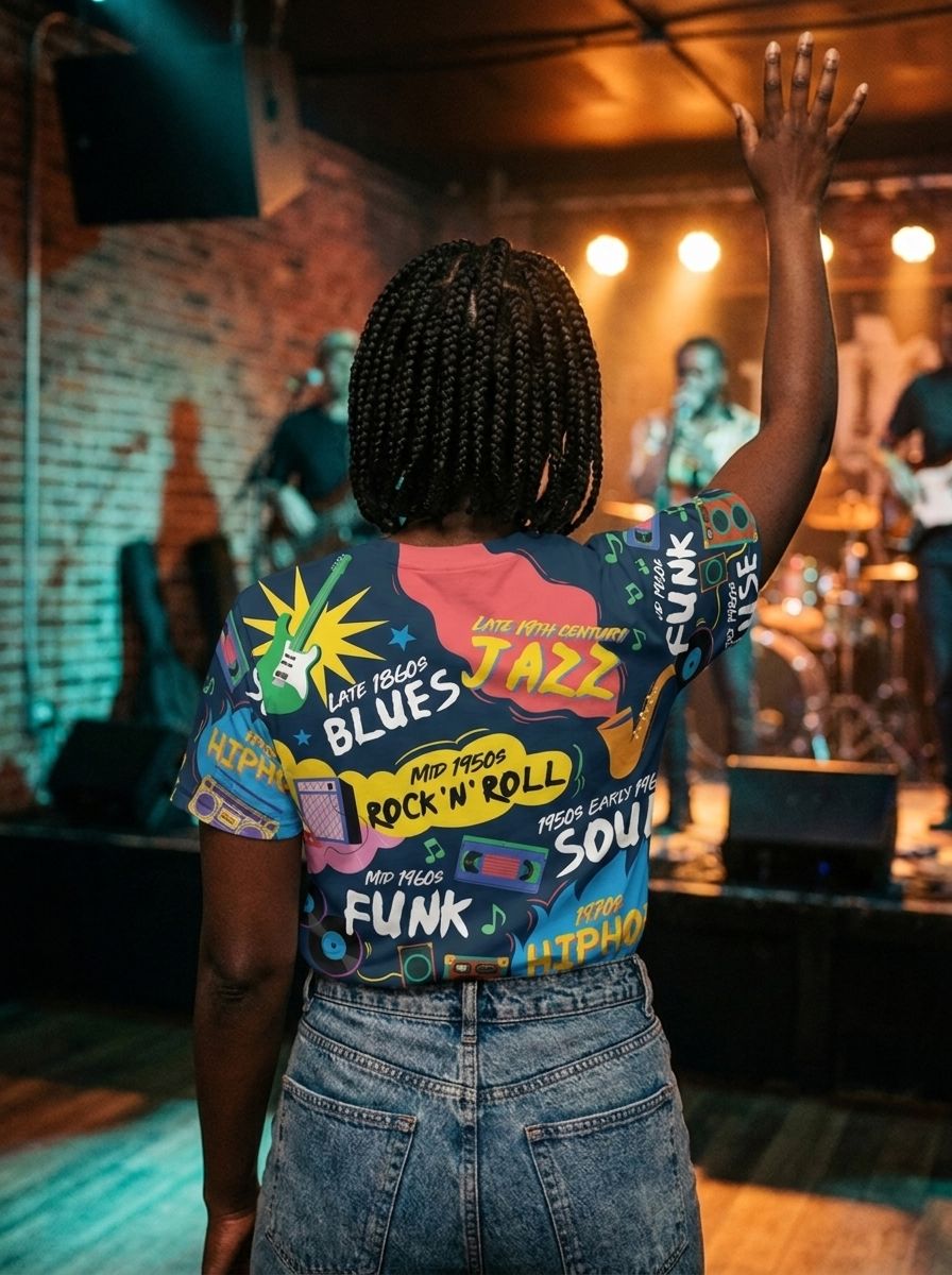 Music That Makes Us Proud T-shirt AOP Tee Tianci 