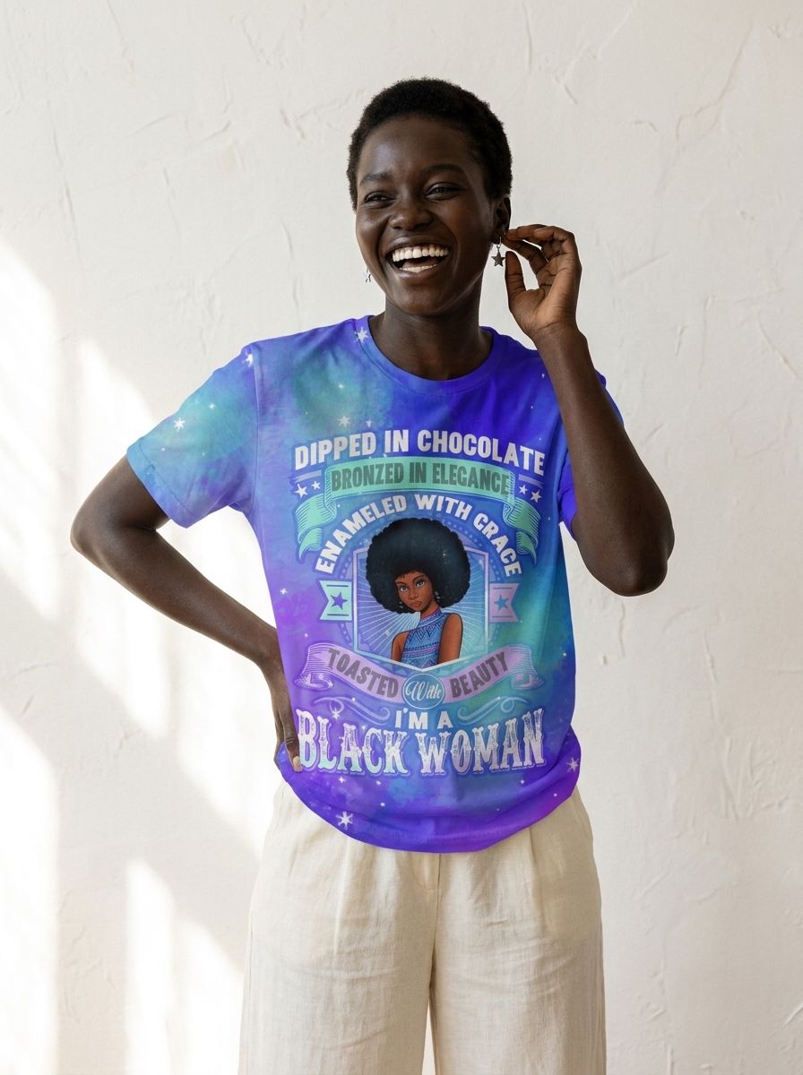 I'm A Black Woman T-shirt AOP Tee Tianci 