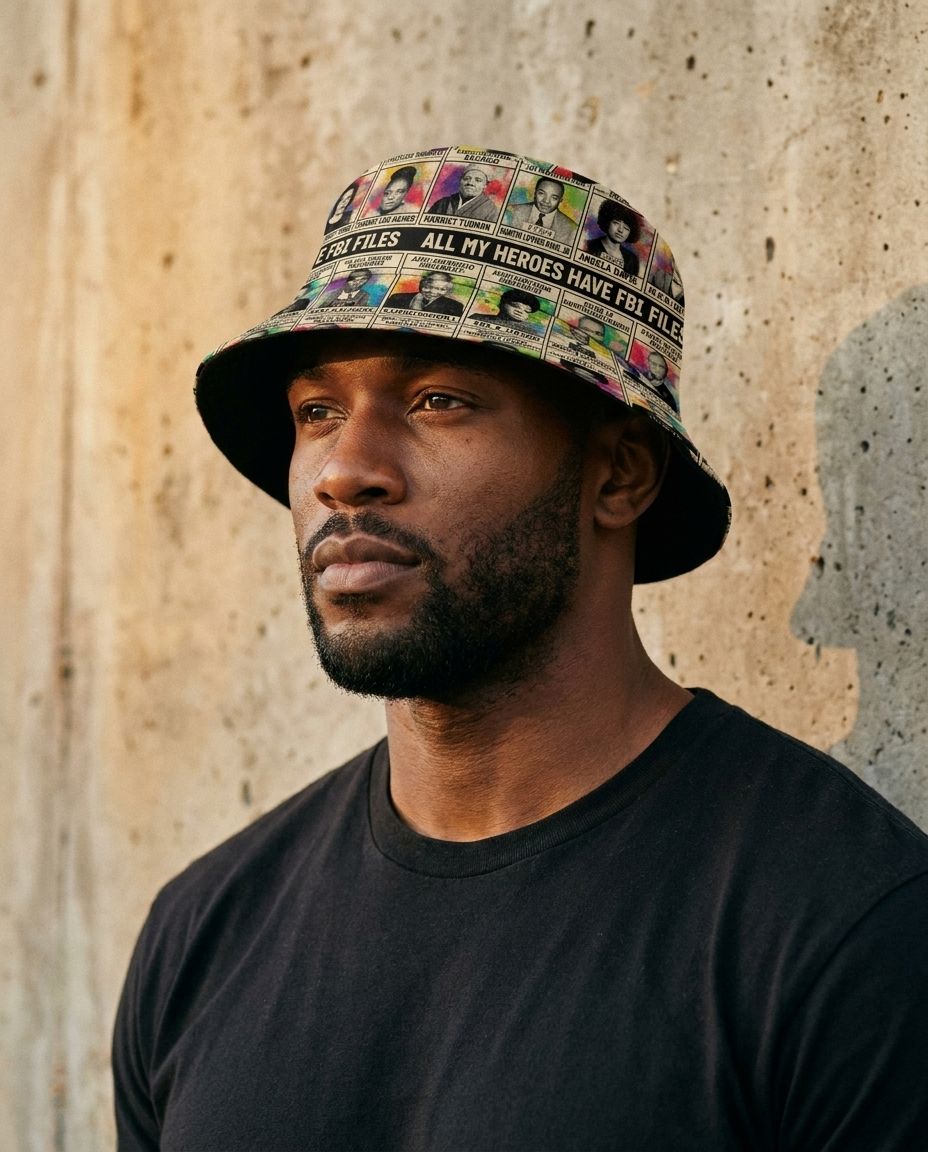 All My Heroes Have FBI Files Bucket Hat Bucket Hat Tianci 