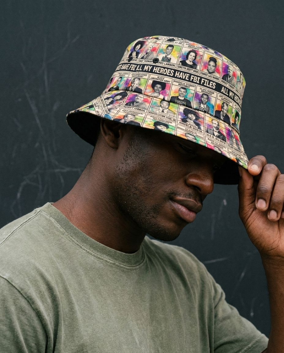 All My Heroes Have FBI Files Bucket Hat Bucket Hat Tianci 
