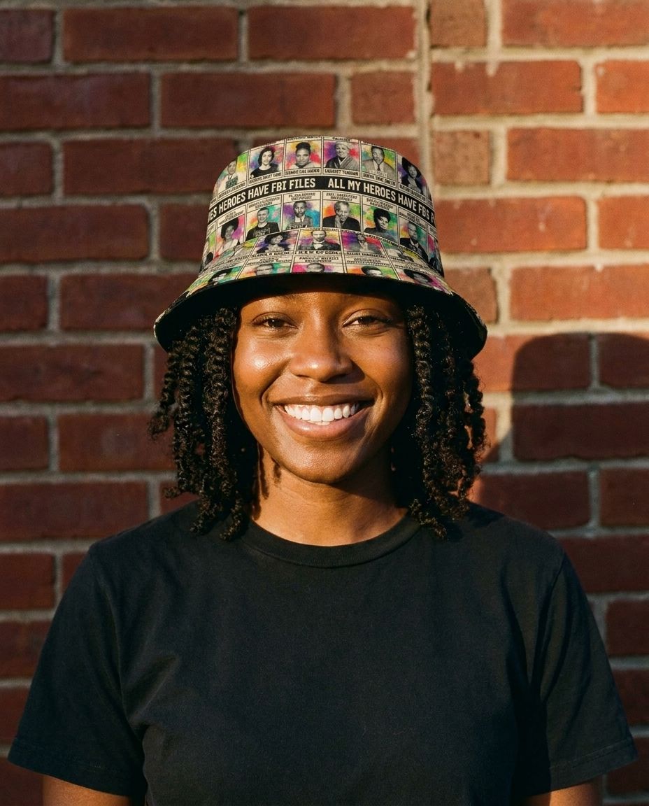 All My Heroes Have FBI Files Bucket Hat Bucket Hat Tianci 