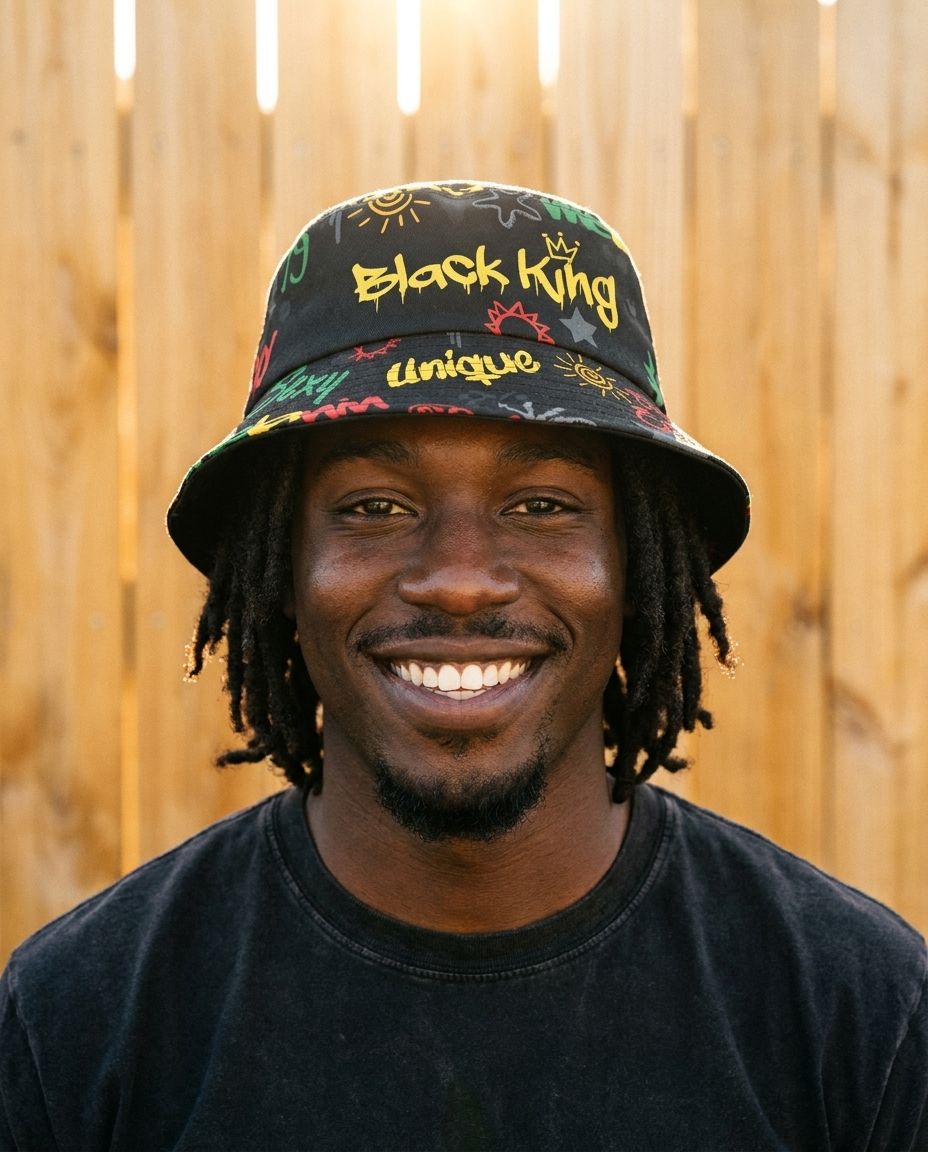 Black King's Time Bucket Hat Bucket Hat Tianci 